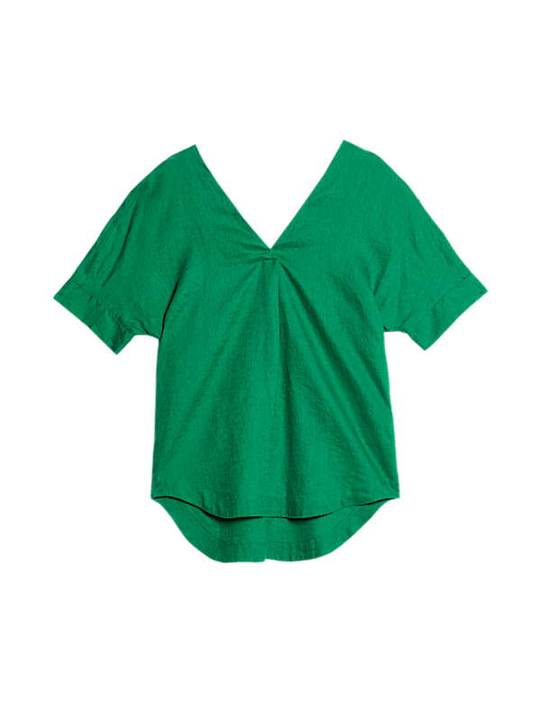 Pure Linen V-Neck Popover