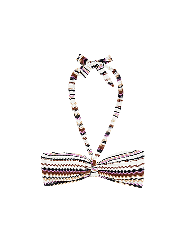 Printed Halterneck Bikini Top