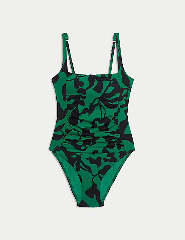 360 Tummy Control Printed Padded Swimsuit - DK