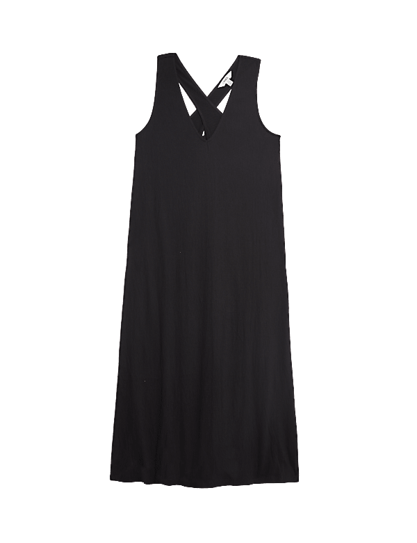 Jersey Cross Strap Shift Beach Dress