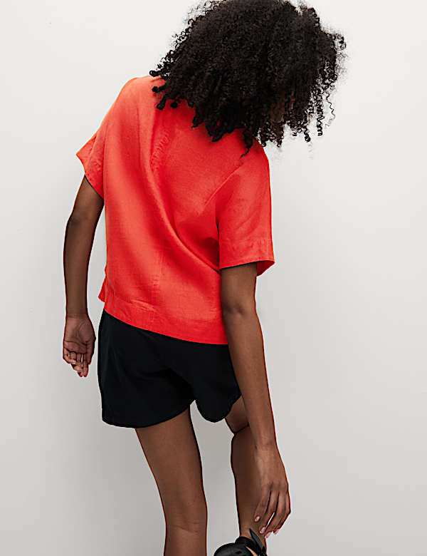 Pure Linen Relaxed T-Shirt