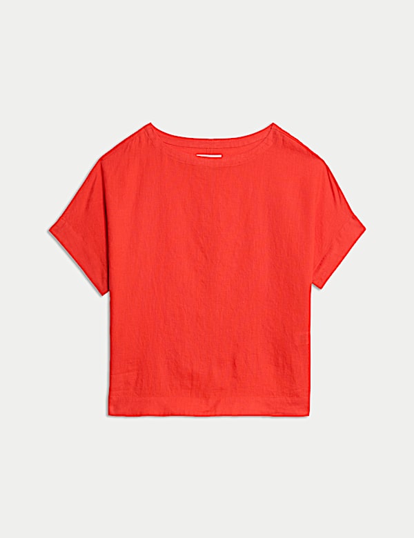Pure Linen Relaxed T-Shirt - HU