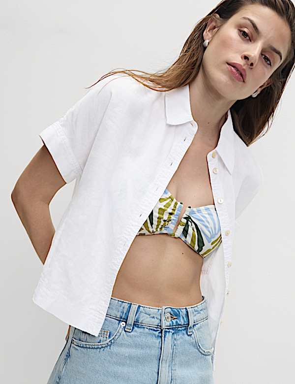 Linen Rich Collared Shirt - BG