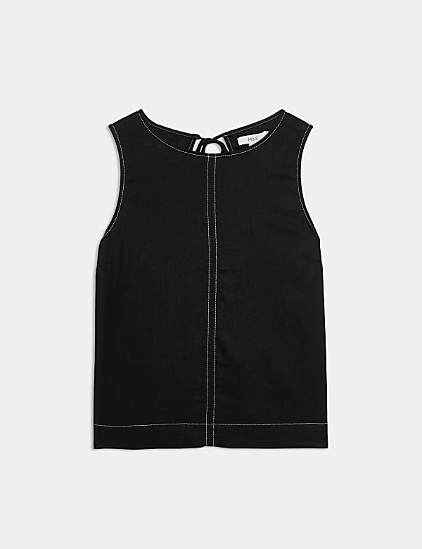Linen Rich Regular Fit Vest - HU