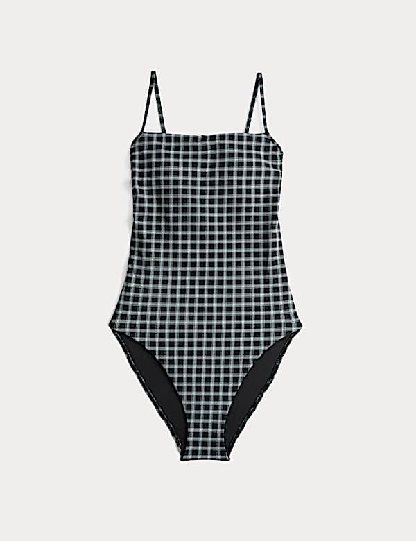 Maillot de bain &agrave; encolure carr&eacute;e et imprim&eacute; - CH