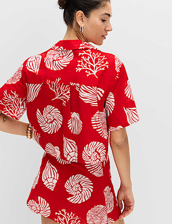 Pure Cotton Printed Beach Shirt