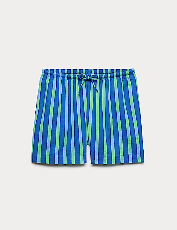 Pure Cotton Striped Beach Shorts - CZ