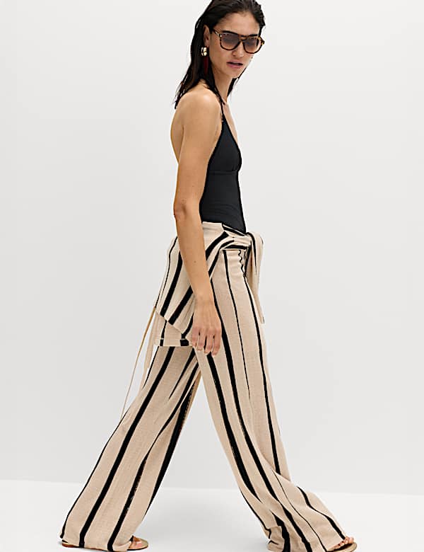 Bead Detail Padded Halterneck Swimsuit - CA