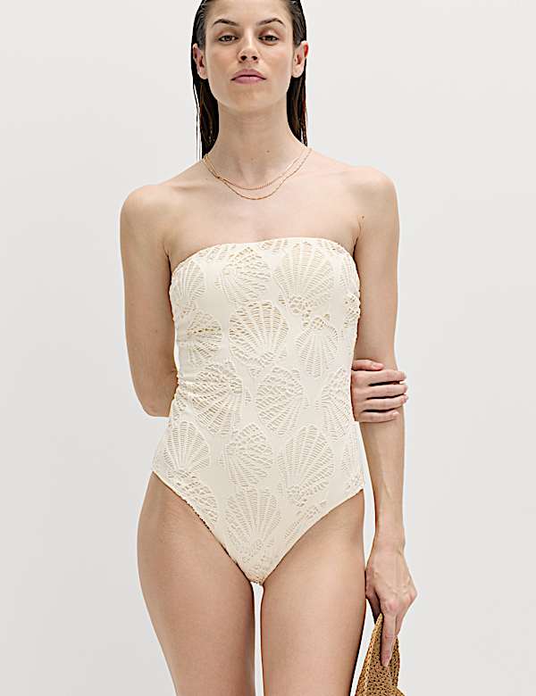 Bandeaubadpak met structuurdessin - BE