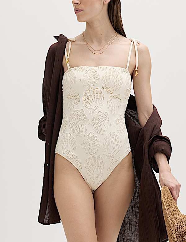 Bandeaubadpak met structuurdessin - BE