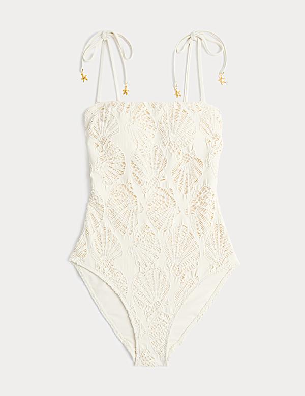 Bandeaubadpak met structuurdessin - BE