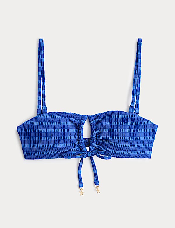 ביקיני חלק עליון בגזרת בנדו עם פסים - IL