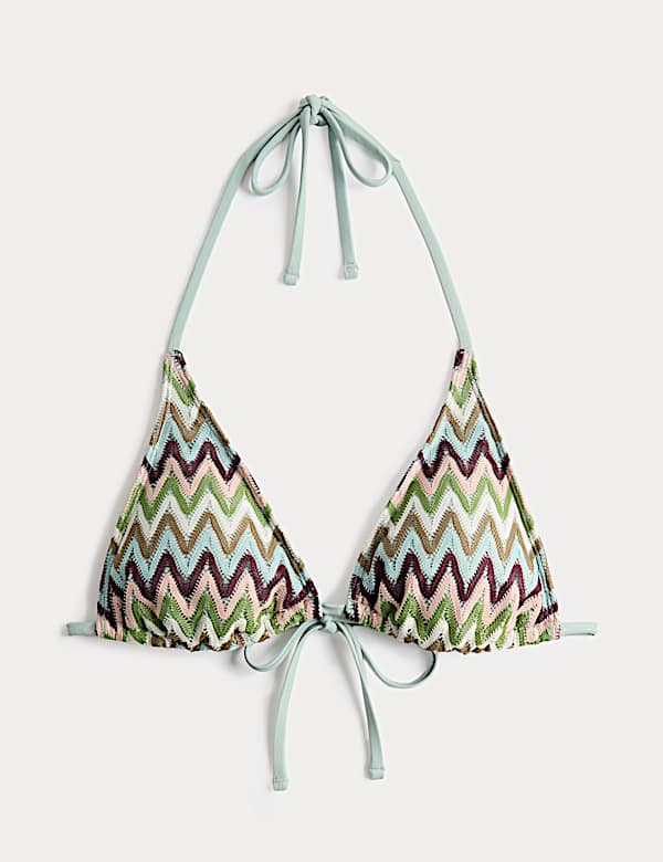 Strukturiertes Triangle-Bikinioberteil - AT
