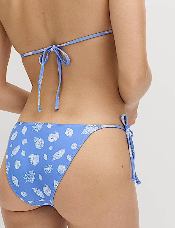 Tie Side High Leg Bikini Bottoms - BE