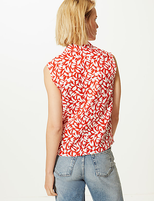 Linen Rich Printed Shirt