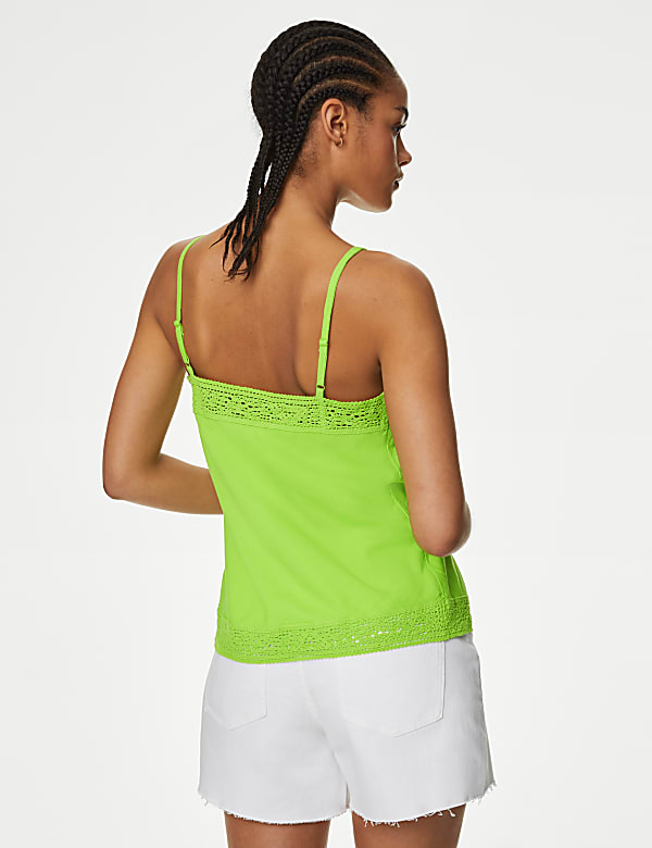 Linen Rich V-Neck Cami Top