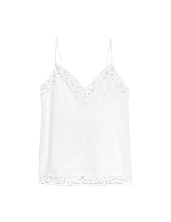 Linen Rich V-Neck Cami Top
