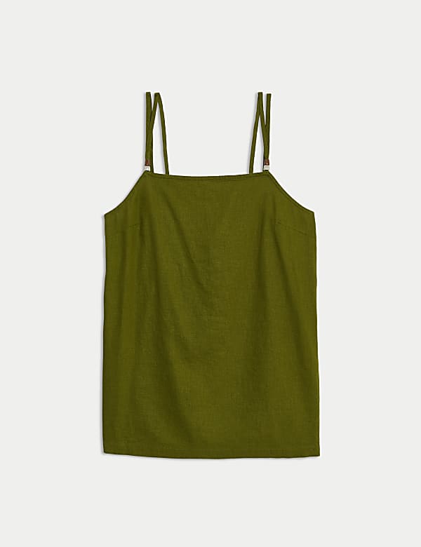 חולצת קומבינזון בגזרה ארוכה מבד עשיר בפשתן עם חרוזים - IL