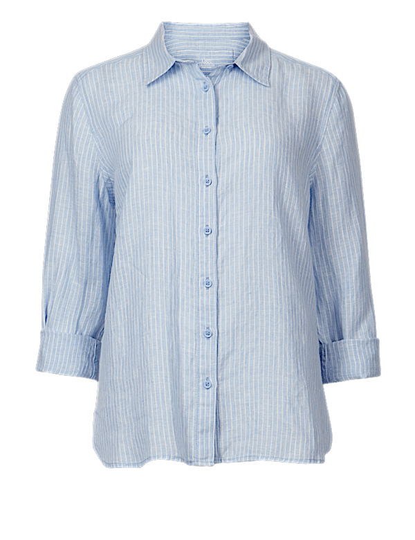 Pure Linen Striped Shirt