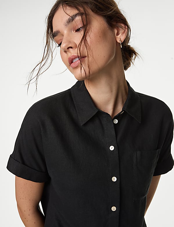 Linen Rich Collared Shirt