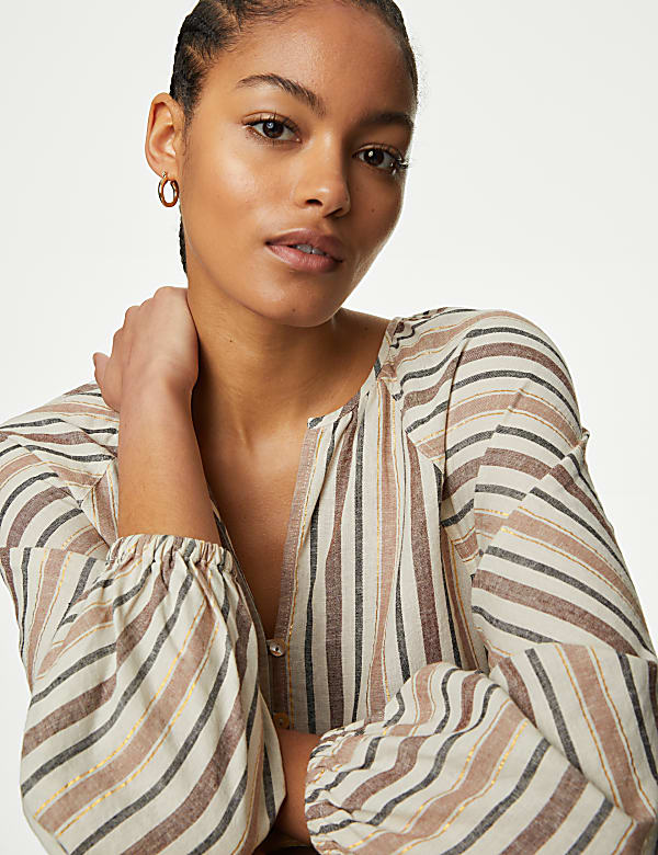 melt the lady】tight string blouse white
