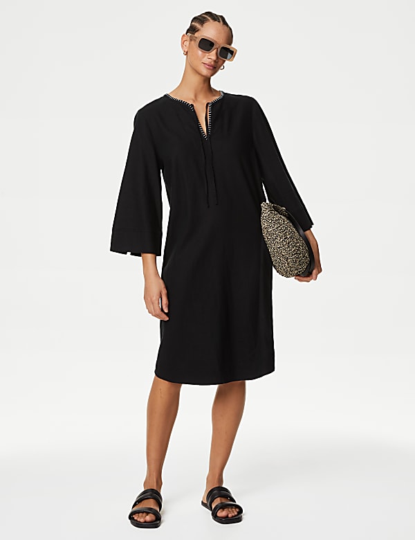 Linen dresses m&s sales