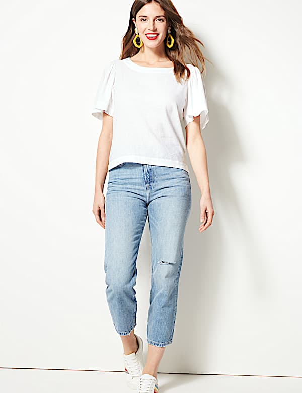 Linen Rich Blouse