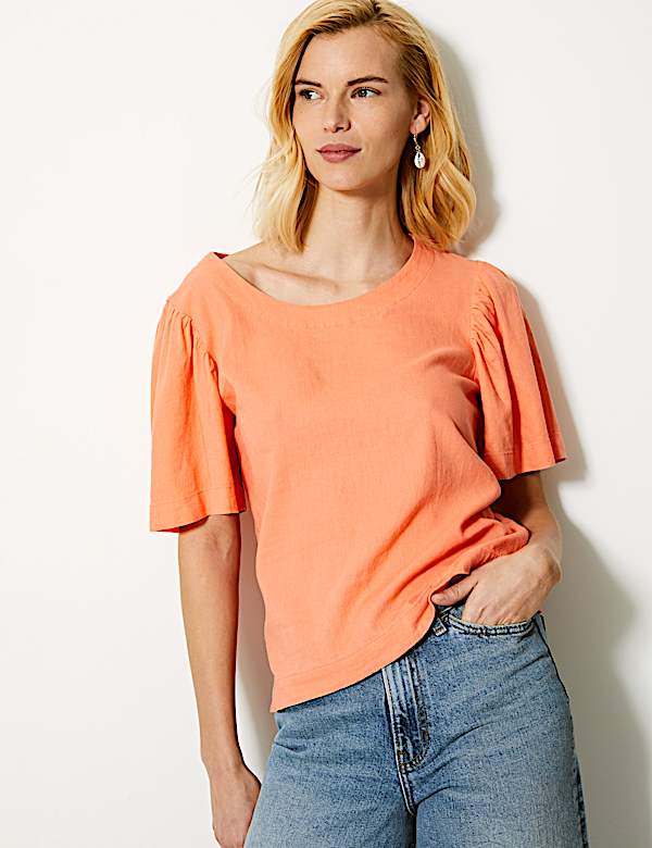 Linen Rich Blouse