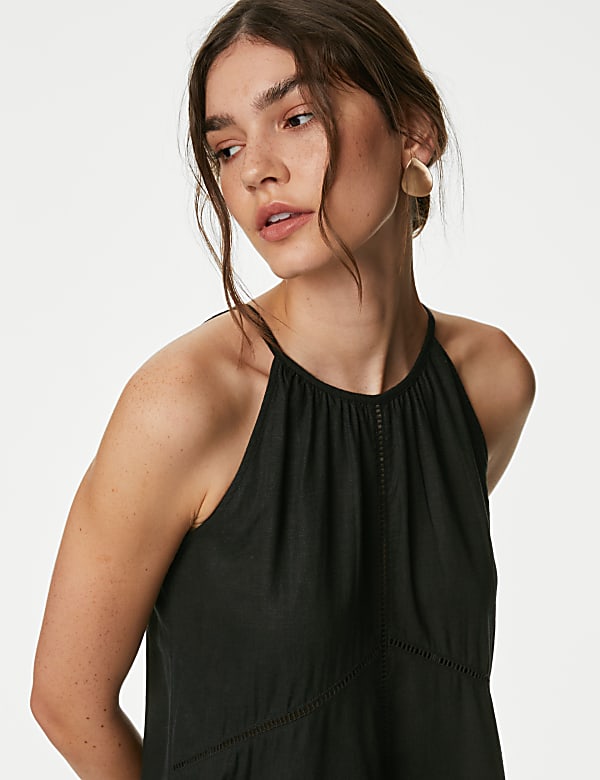 Halter neck shift dress clearance