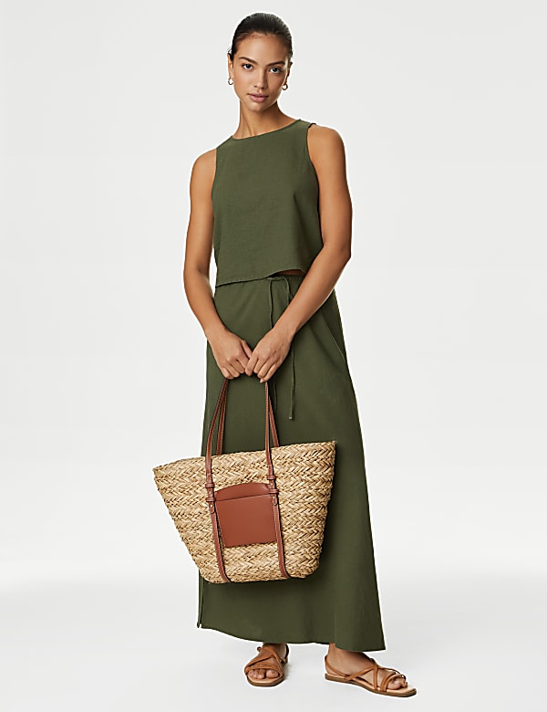 Linen Rich Crop Top