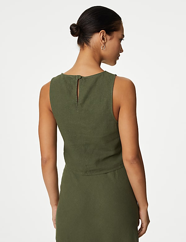Linen Rich Crop Top
