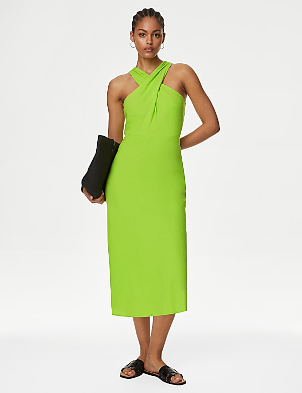 Halter swing dress cheap