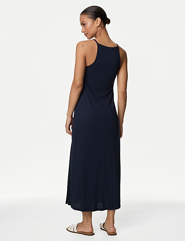 Jersey Halter Neck Midaxi Beach Dress