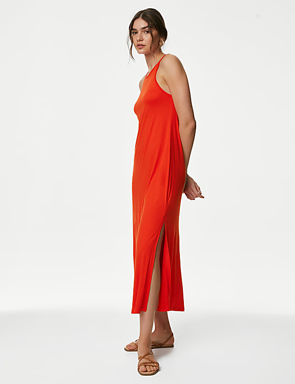 Jersey Halter Neck Midaxi Beach Dress