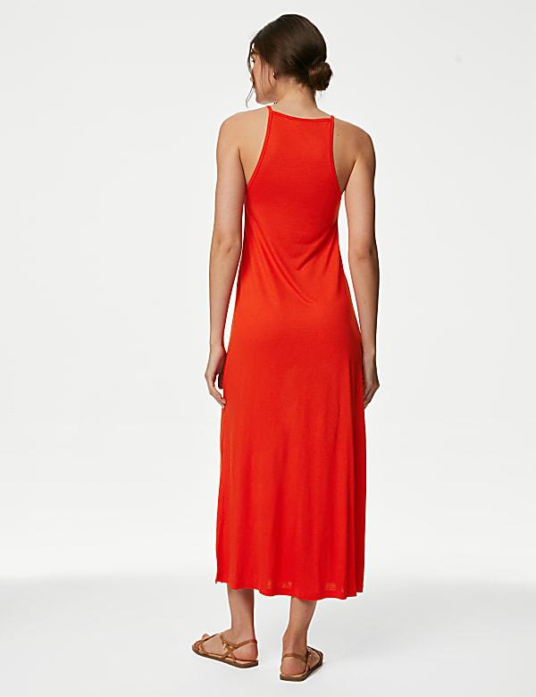 Jersey Halter Neck Midaxi Beach Dress
