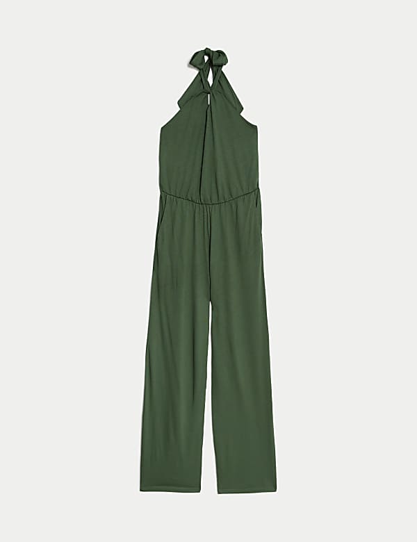 Jersey Tie Neck Jumpsuit - FR