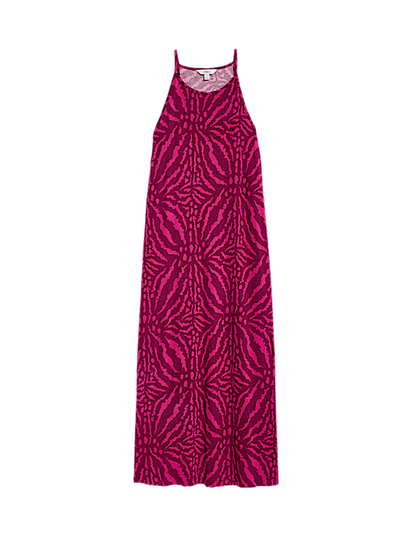 Jersey Printed Midaxi Beach Dress