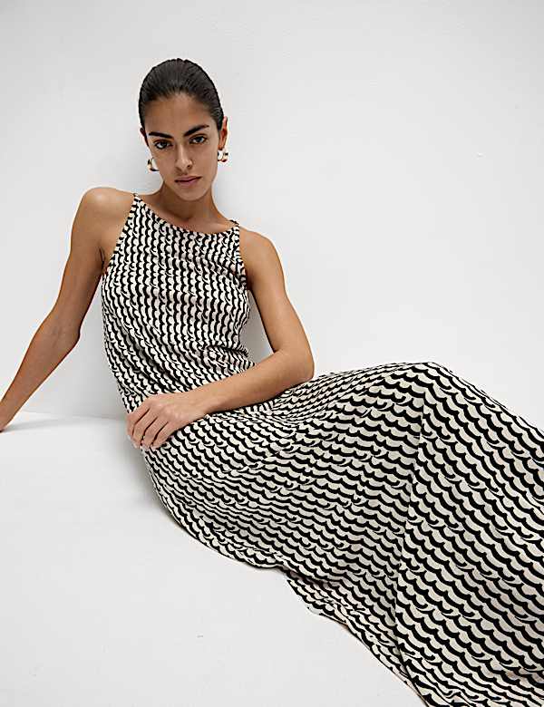 Jersey Printed Midaxi Beach Dress - US