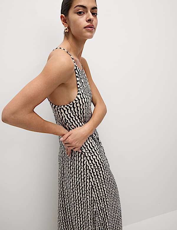 Jersey Printed Midaxi Beach Dress