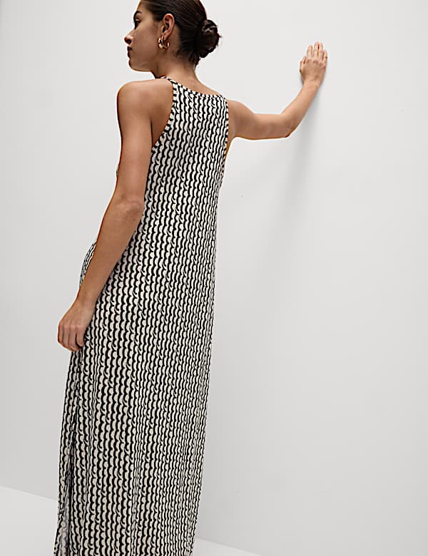 Jersey Printed Midaxi Beach Dress