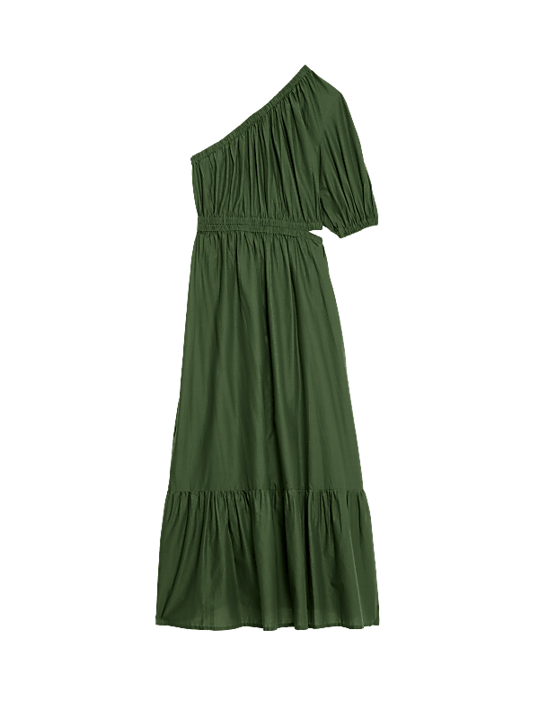 Pure Cotton One Shoulder Beach Dress