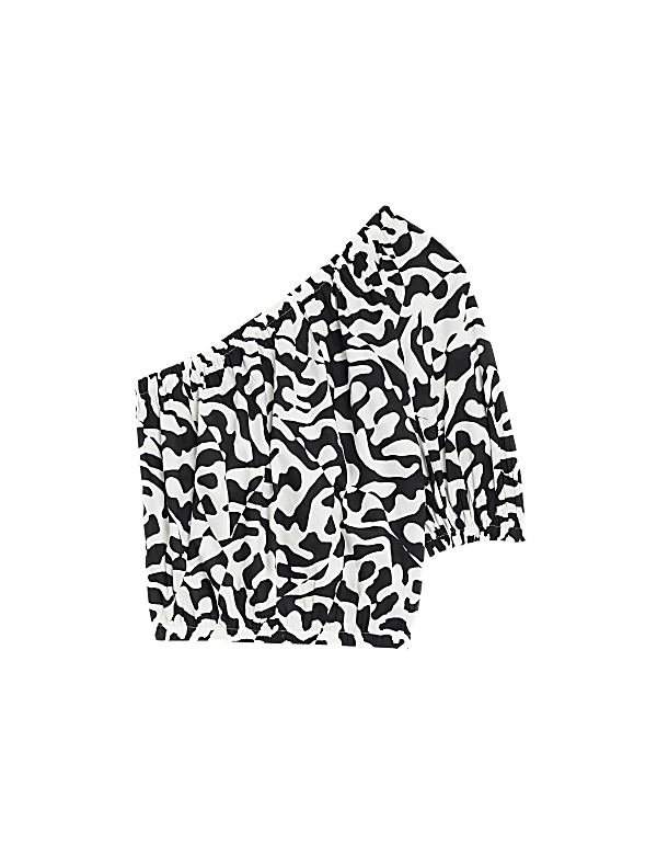 Pure Cotton Printed One Shoulder Beach Top