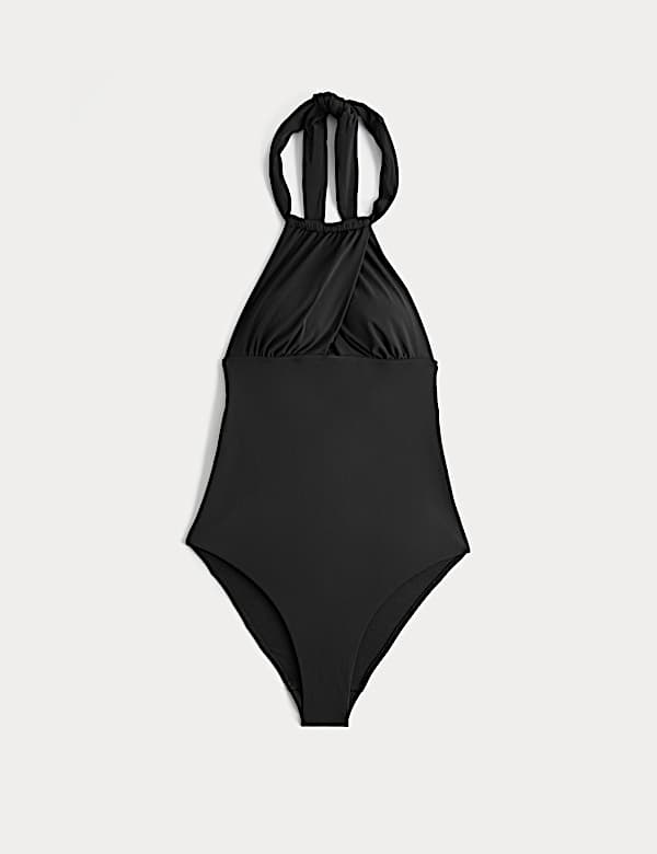 Knot Detail Halterneck Swimsuit - RO