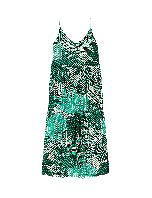 Buy Printed V-Neck Midaxi Beach Dress at Marks & Spencer