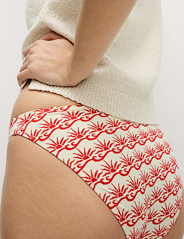 Spodní díly bikin, vysoce střižené, s potiskem - CZ