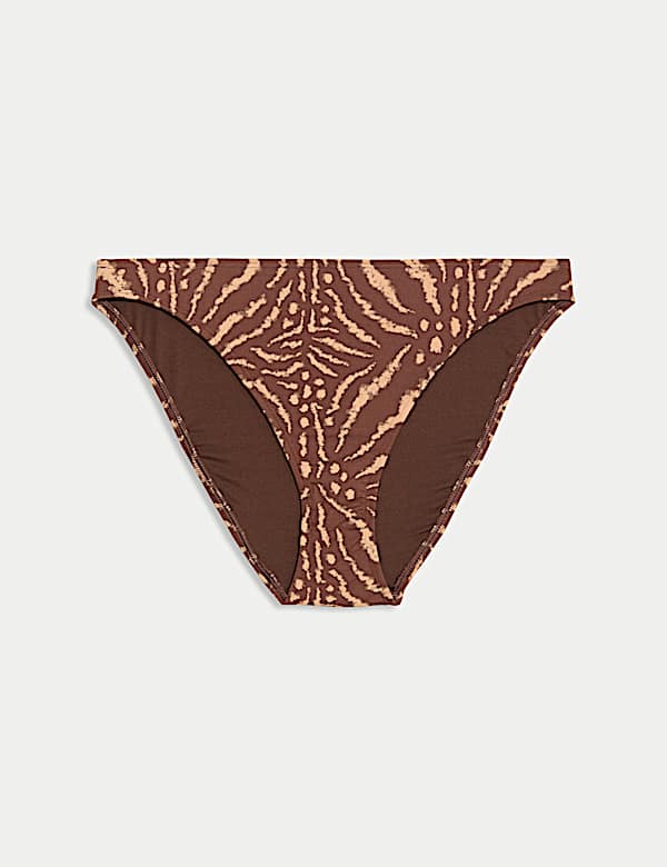 Bas de bikini coupe échancrée avec imprimé - BE