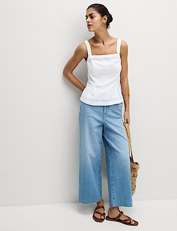 Linen Rich Strappy Cami Top - VN