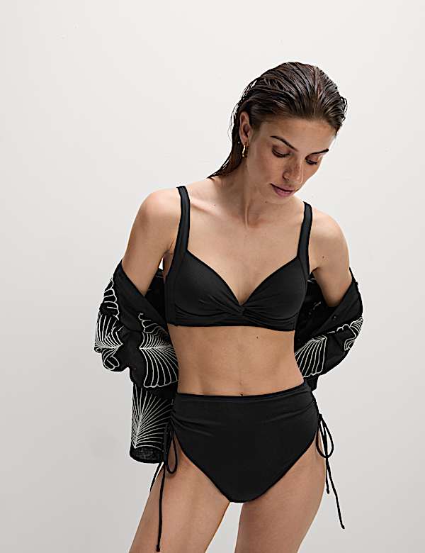 Tummy Control High Waisted Bikini Bottoms - FR