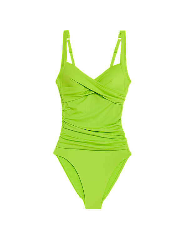 360 Tummy Control Ruched Plunge Swimsuit
