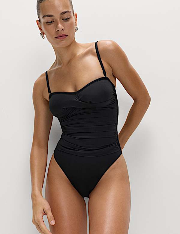 Maillot de bain bandeau effet amincissant ventre plat 360 - CA
